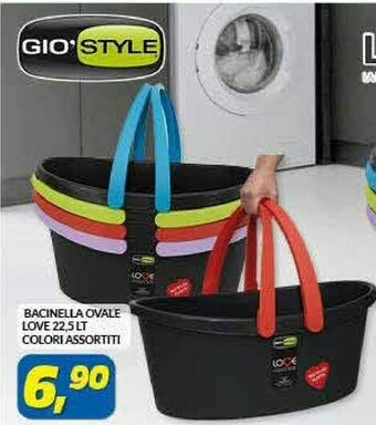 Risparmio Casa Gio'style Bacinella Ovale Love offerta