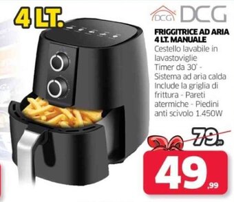 DCG Friggitrice Ad Aria 4 lt. Manuale