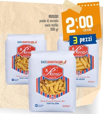Ottimo Market Russo pasta di semola varie trafile 500 gr offerta
