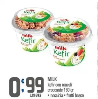 Milk kefir con muesli croccante 160 gr