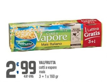 Ottimo Market Valfrutta cotti a vapore mais 3 + 1 x 160 gr offerta