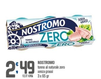 Ottimo Market Nostromo tonno al naturale zero senza grassi 3 x 65 gr offerta