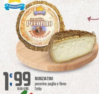 Nunziatini pecorino paglia e fieno