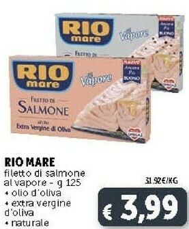 Deco Supermercati Rio Mare Filetti di salmone offerta
