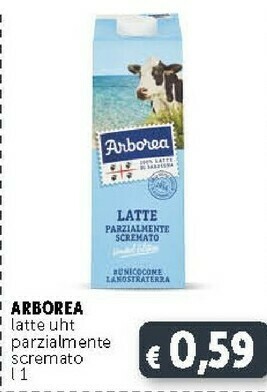 Deco Supermercati Arborea Latte parzialmente scremato offerta