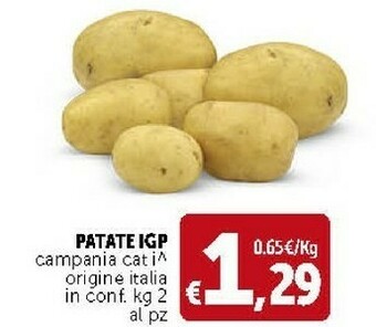 Deco Supermercati Patate IGP offerta