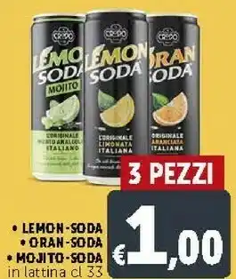 Deco Supermercati Fontina - coop. produttori latte e fontina valle d'aosta Fonti Di Crodo - Lemon Soda 330 G(ml) offerta