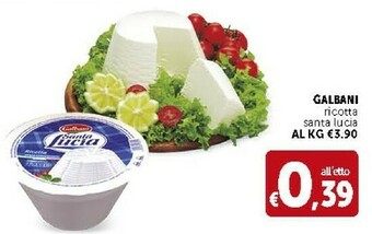 Deco Supermercati Galbani Ricotta Santa Lucia offerta