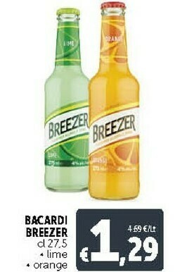 Deco Supermercati Bacardi Breezer Orange 275 G(ml) offerta