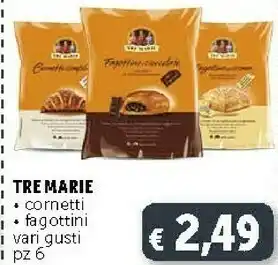 Deco Supermercati Tre Marie Cornetto Semplice offerta
