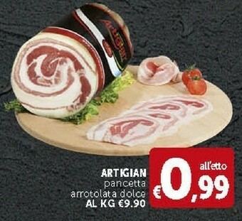 Deco Supermercati Artigian Pancetta Arrotolata Dolce offerta