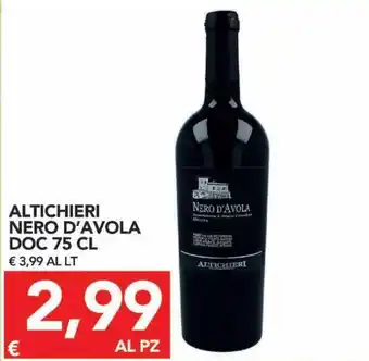 TuoDi Altichieri Nero D'Avola DOC 75 cl offerta