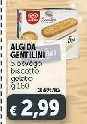 Deco Supermercati Algida Gentilini offerta