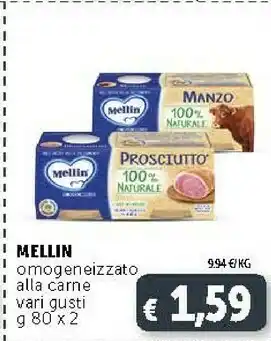 Deco Supermercati Mellin Omogeneizzati offerta