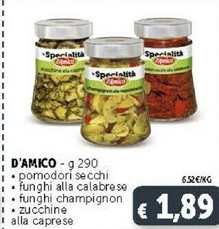 Deco Supermercati D'Amico Funghi champignon offerta
