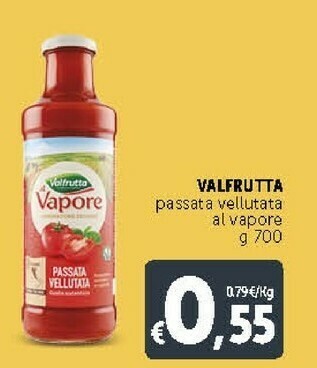 Deco Supermercati Valfrutta Passata Vellutata 700 G(ml) offerta