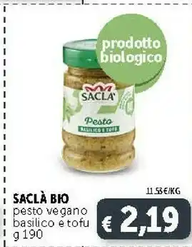 Deco Supermercati Saclà Pesto offerta