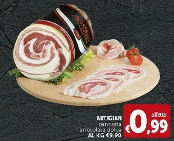 Deco Supermercati Artigian Pancetta Arrotolata Dolce offerta