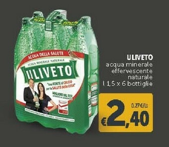 Deco Supermercati Uliveto Acqua Minerale Effervescente Naturale offerta