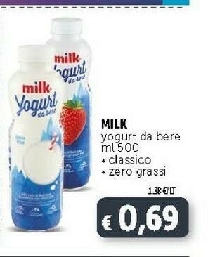 Deco Supermercati Milk Yogurt Da Bere Classico offerta