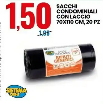 Eurospin Sistema Casa Sacchi Condominiali Con Laccio offerta