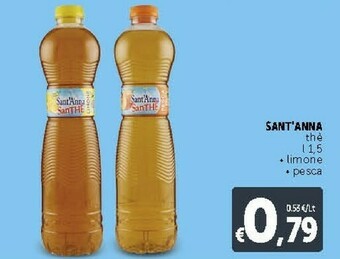 Deco Supermercati Sant'anna SanThè Al Limone 1500 G(ml) offerta