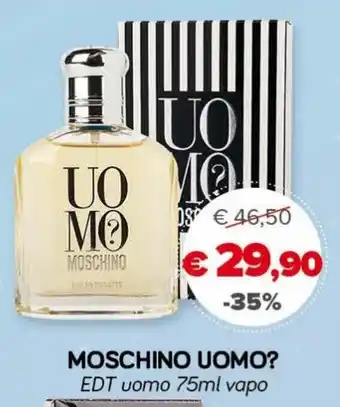 Il Tulipano Moschino Uomo? EDT uomo 75ml vapo offerta