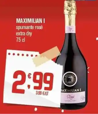 Maximilian I spumante rosé extra dry 75 cl
