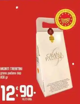 Monti Trentini grana padano dop 800 gr