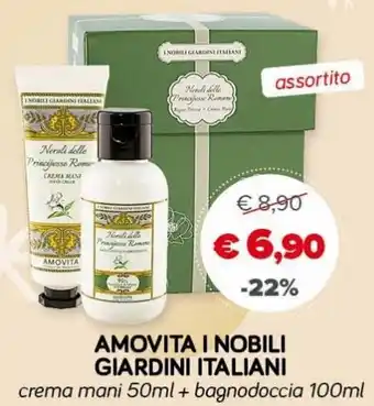Il Tulipano Amovita I Nobili Giardini Italiani crema mani 50ml + bagnodoccia 100ml offerta