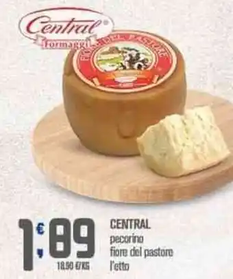 Central pecorino fiore del pastone
