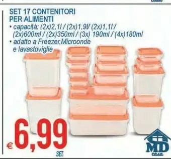 MD Discount Set 17 Contenitori offerta
