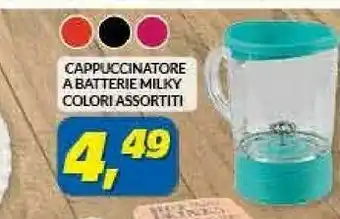 Risparmio Casa Bormioli Rocco Cappuccinatore A Batterie Milky Colori Assortiti offerta