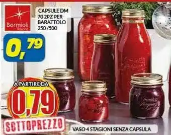 Risparmio Casa Bormioli Rocco Capsule Per Barattolo/ Vaso 4 Stagioni Senza Capsula offerta