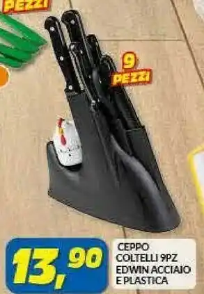 Risparmio Casa Bormioli Rocco Ceppo Coltelli 9pz Edwin Acciaio E Plastica offerta