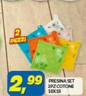 Risparmio Casa Presina Set Cotone 2 Pz offerta