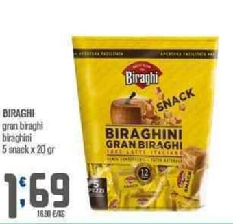 Ottimo Market Biraghi Gran Biraghi biraghini 5 snack x 20 gr offerta