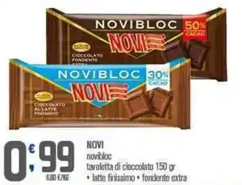 Novi novibloc tavoletta di cioccolato 150 gr