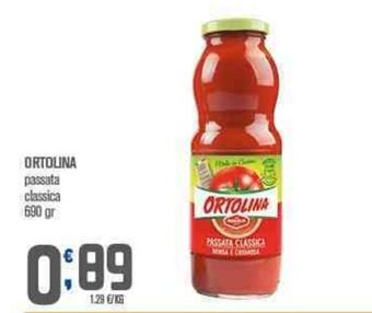 Ortolina passata classica 690 gr