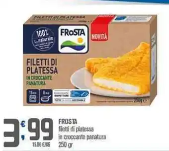Ottimo Market Frosta filetti di platessa in croccante panatura 250 gr offerta