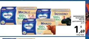 Spazio Conad Omogeneizzati alla carne mellin offerta