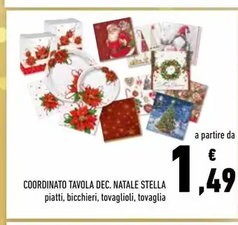 Conad Coordinato tavola dec. natale stella offerta