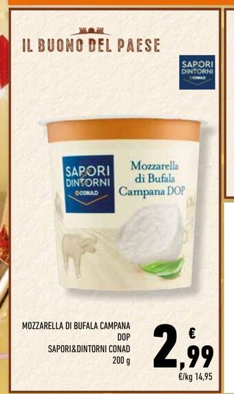 Conad Mozzarella di bufala campana dop sapori&dintorni conad offerta