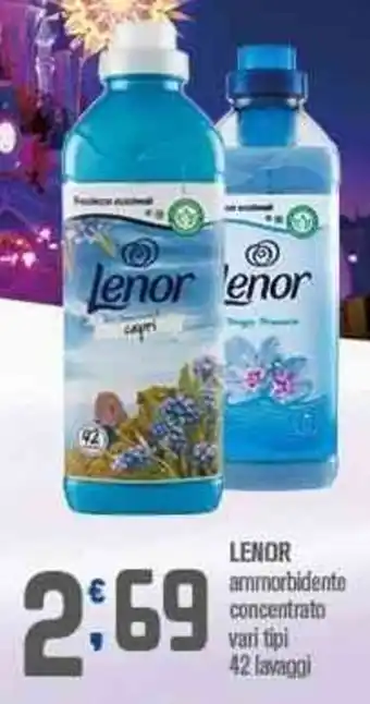 Ottimo Market Lenor ammorbidente concentrato vari tipi 42 lavaggi offerta