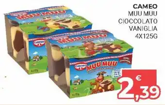Eté Cameo Muu Muu Cioccolato/Vaniglia 4x125g offerta