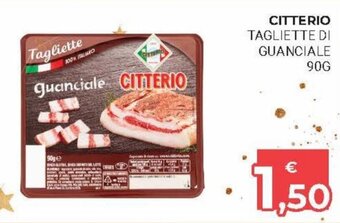 Eté Citterio Tagliette di Guanciale 90g offerta
