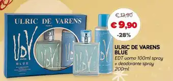 Ulric De Varens Blue EDT uomo 100ml spray + deodorante spray 200ml