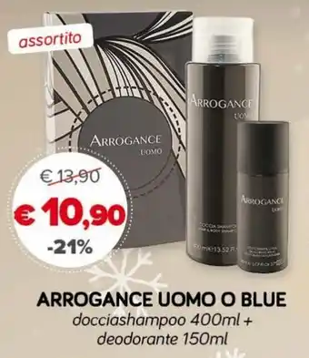 Arrogance Uomo O Blue docciashampoo 400ml + deodorante 150ml