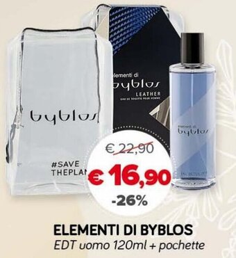 Il Tulipano Elementi Di Byblos EDT uomo 120ml + pachette offerta