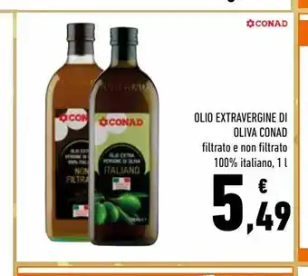 Conad Olio extra vergine di oliva conad offerta